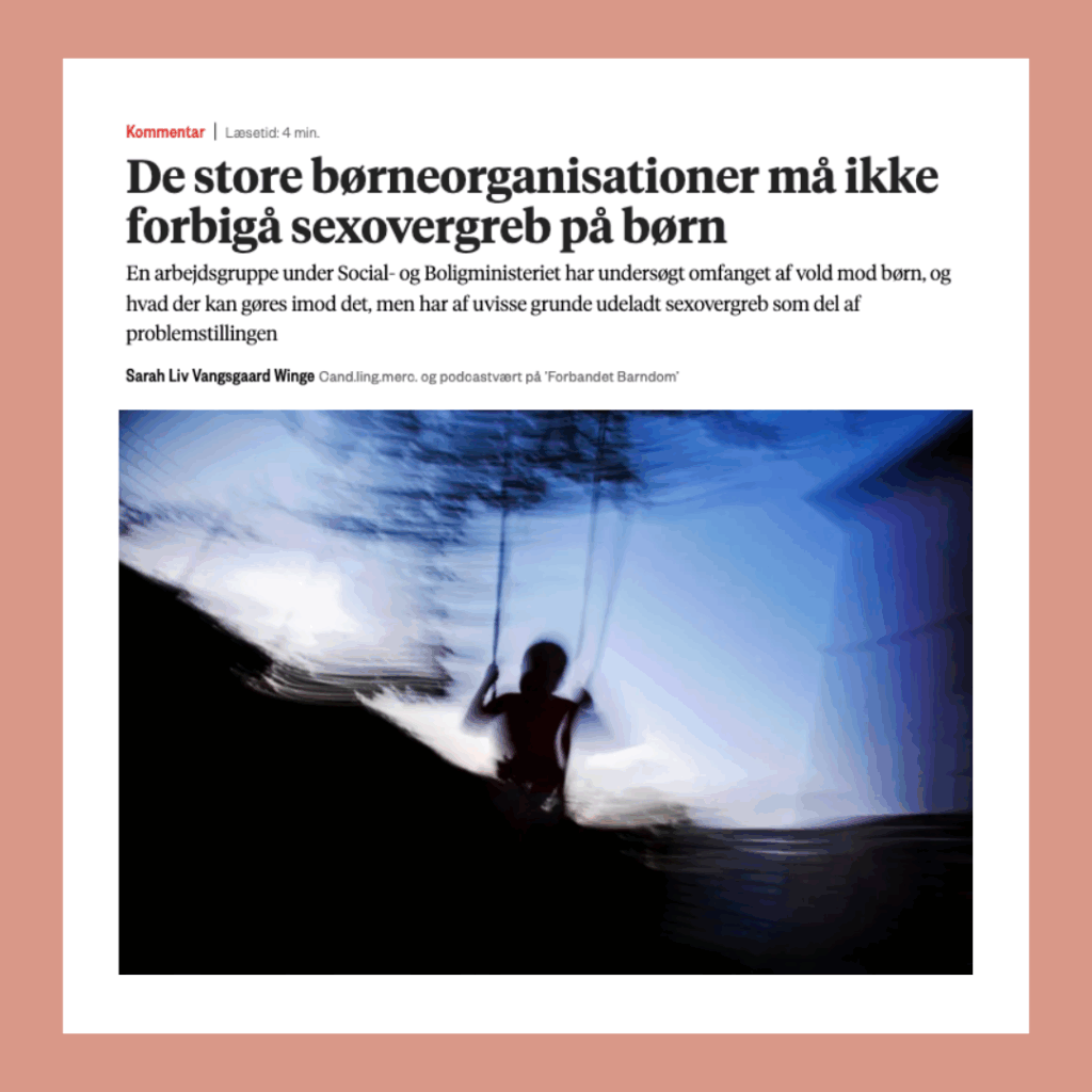 sarah liv vangsgaard winge - forbandet barndom